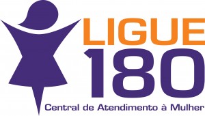 Logo do Ligue 180 para a Centra de Atendimento a Mulher